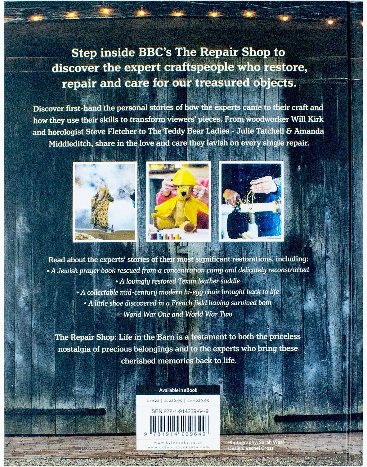 Kyle Books The Repair Shop: Life in the Barn by Elizabeth Wilhide & Jayne Dowle - Hardback - BBC TV Tie-In Restoration Stories - New