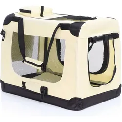 Fudajo Transportbox (Hund, Katze, Kleintier, Atmungsaktiv, Faltbar, Waschbar), Tiertransport