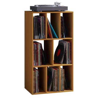 Standregal VCM "Schallplattenregal Raumteiler LP Schaltino", braun (buche), B:60cm T:40cm, Regale, Standregal