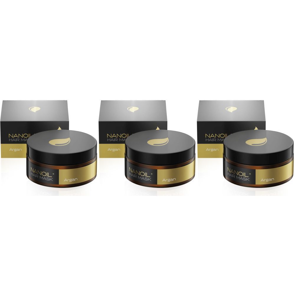 Nanoil Argan Hair Mask x3 3x300 ml Creme