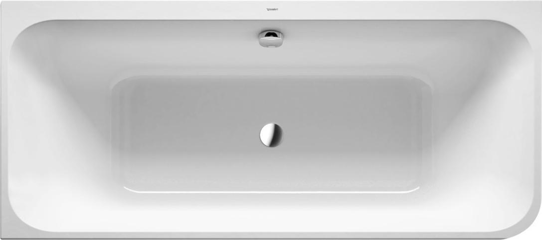 Rechteckbadewanne mit Rundung DURAVIT Happy D,2 80 x 180 cm weiß glatt 700316000000000