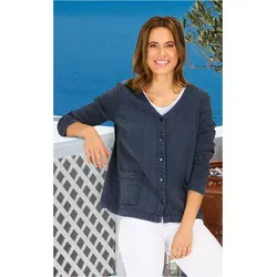 Baumwoll-Jacke in marine in Größe 42 von DW-Shop, Marine, 42