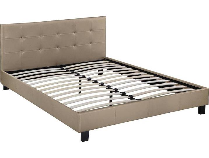 Doppelbett \ Julia\ - 160 x 200 - Hellgrau