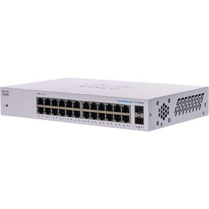 Cisco Switch Business, CBS110-24T-EU, unmanaged, 24-Port, 1 Gbit/s, 2x SFP Combo