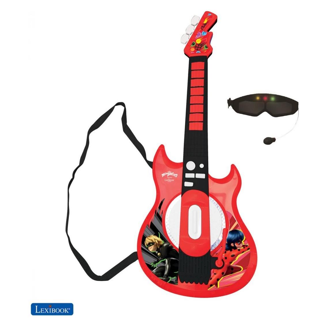 Lexibook Miraculous Elektronische Gitarre mit Mikrofon in Brillenform (Französisch) (B0995R31F5)