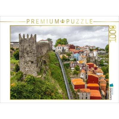 CALVENDO Puzzle Fernandinische Stadtmauer und die Trasse der Standseilbahn | 1000 Teile Lege-Größe 64x48cm Foto-Puzzle für glückliche Stunden, von ,