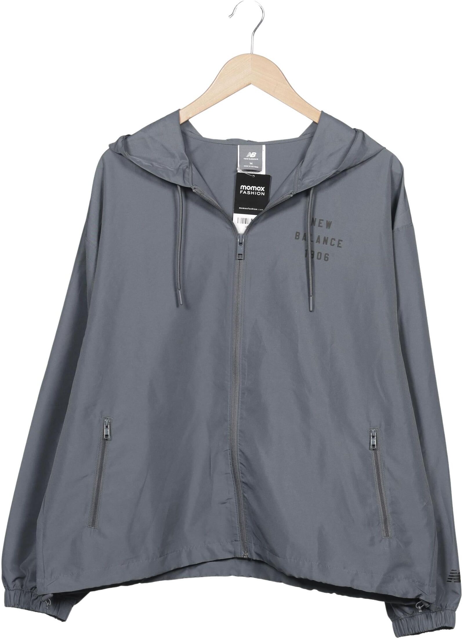 New Balance Herren Jacke, Grau, Gr. M, Synthetik - Second Hand