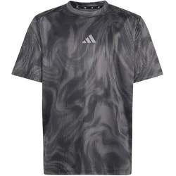 adidas Sport Icons All-Over Graphic Trainingsshirt Kinder KR3656 - grey five/black/grey three 140