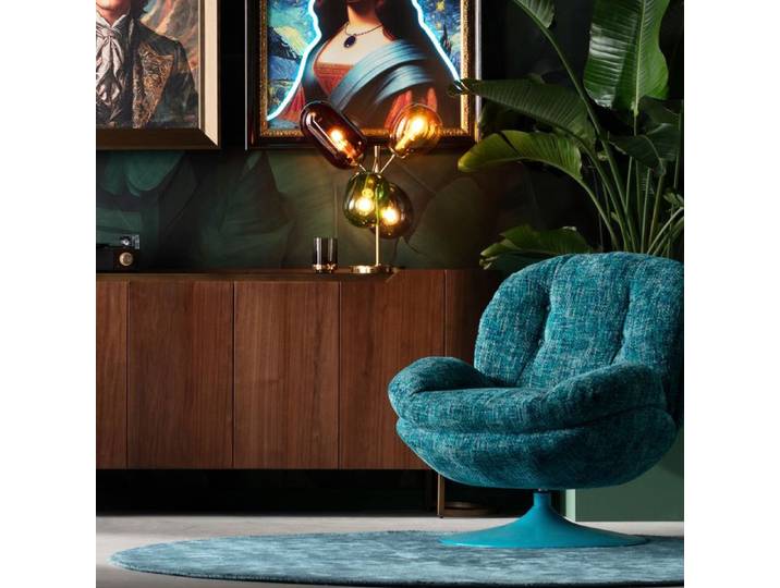 Sessel Cosy Blau Stoff