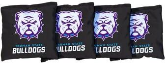 Skip's Garage Truman State University TSU Bulldogs White Cornhole Bags