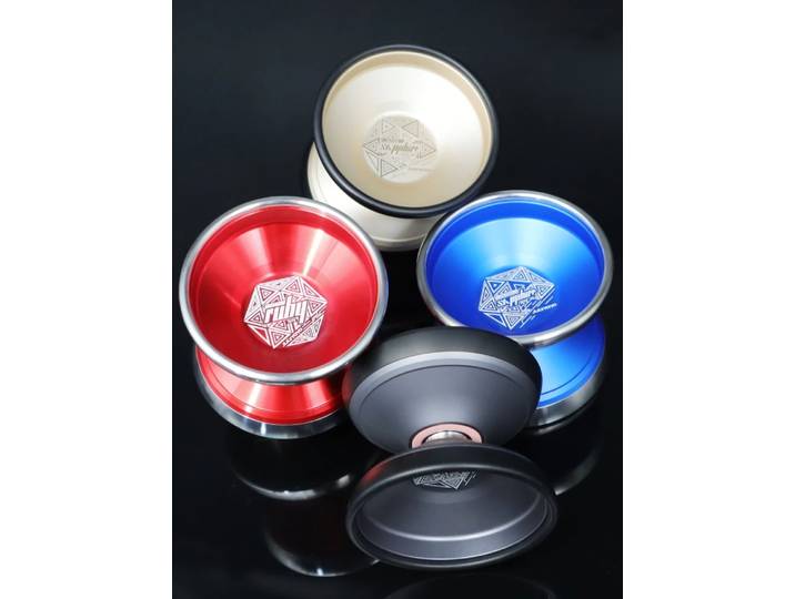 Juillet Alpha Sapphire 7075 porte-anneau Yo-Yo jeu professionnel spécial métal Yo-Yo 1A