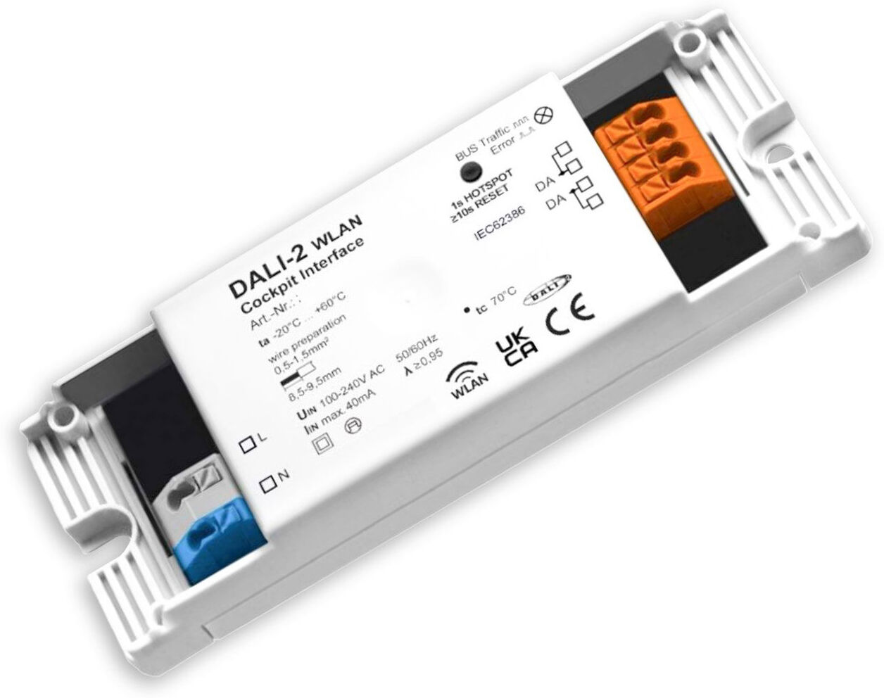 Isoled Dali-2 Interface Wlan Zur Dali Bus Parametrierung Mit Dali Cockpit Windows-Software