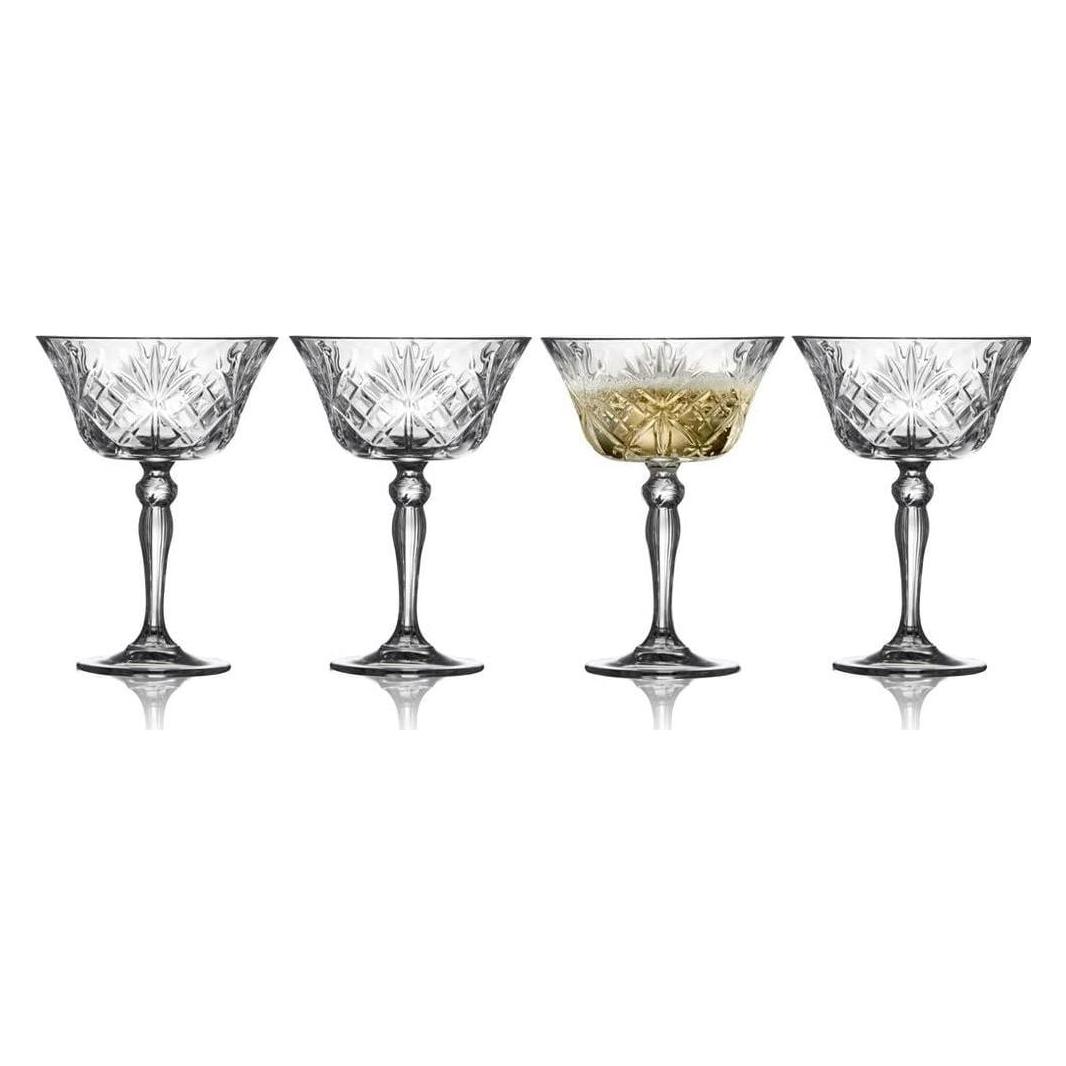 Lyngby Champagnerglas Melodia 4 Stück, 26 cl (26 cl, 4 Gläser) (33655)