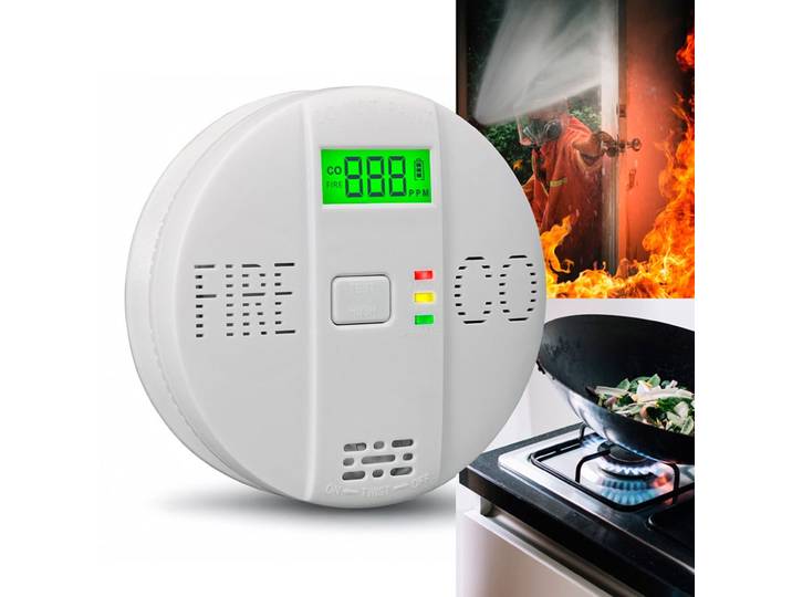 CO & Rauchmelder Kombigerät Air-Guard Duo, 85dB, Brand- & Kohlenmonoxidalarm