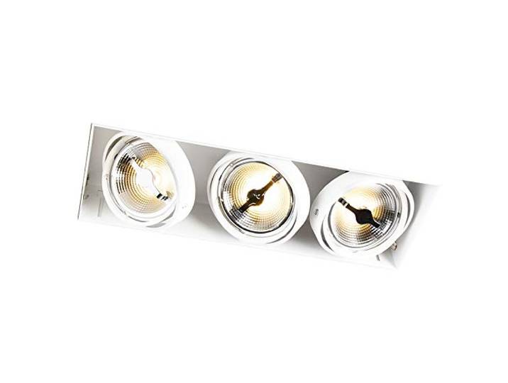 QAZQA Spot encastrable blanc AR111 - Oneon 111-3 Trimless
