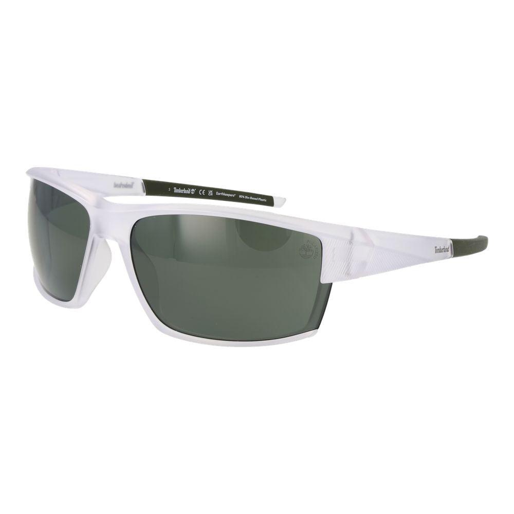 Timberland Weiße Plastiksonnenbrille