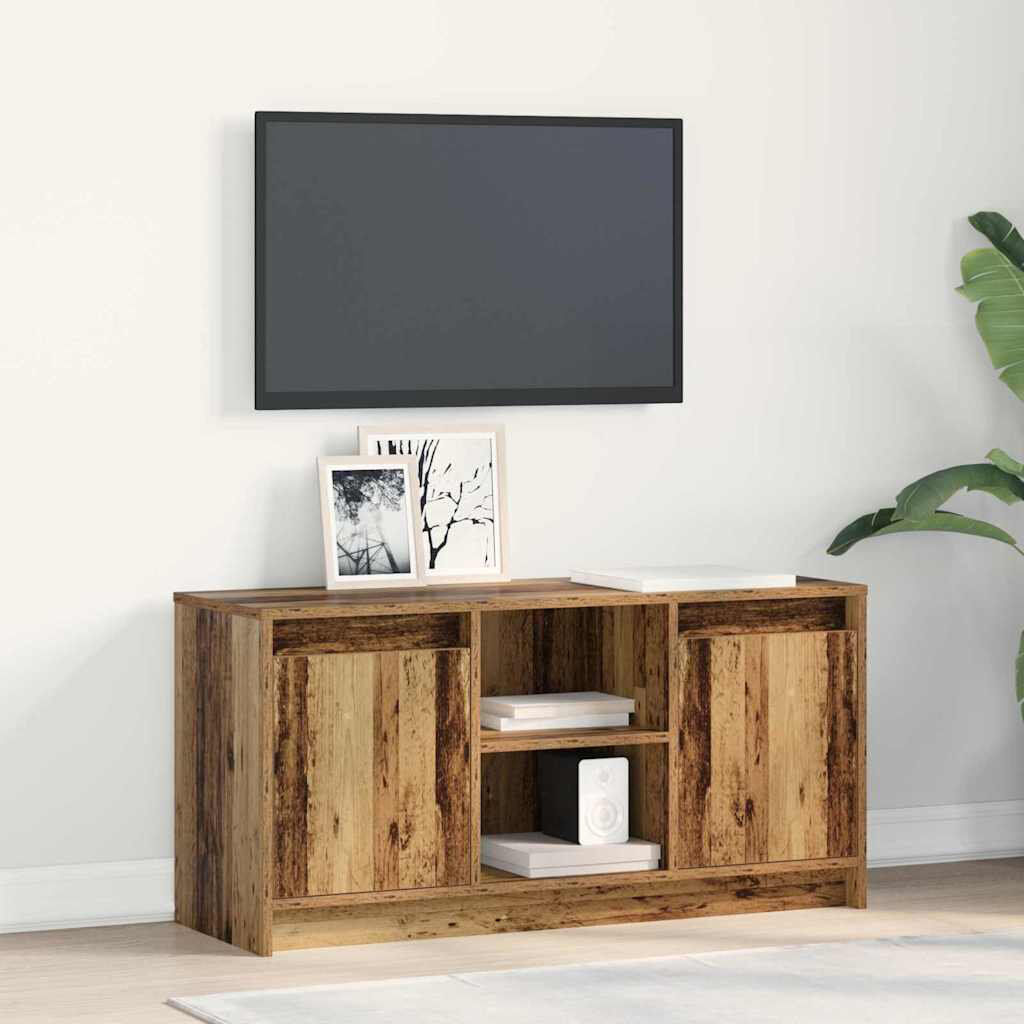 Metro TV Cabinet 100 X 34 X 50 Cm Engineered Wood Brown 88"
