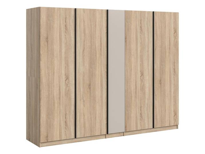 Drehtürenschrank Oakland Sonoma Eiche/Kashmir B: 230 cm