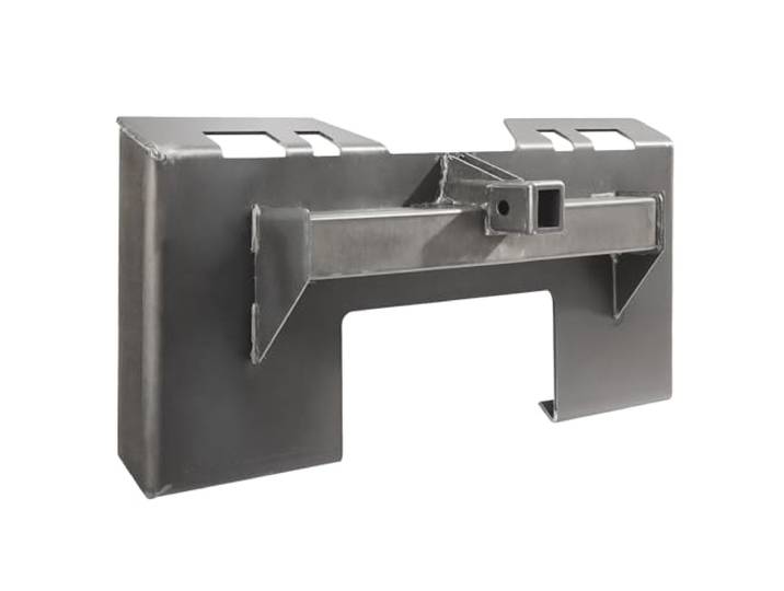 VEVOR Plaque de fixation pour chargeuse compacte\, 6\,4 mm\, plaque de montage pour direction compacte\, récepteur d'attelage de 58 mm\, fixation rapide pour chargeuse tracteur Deere Kubota Bobcat Mahindra