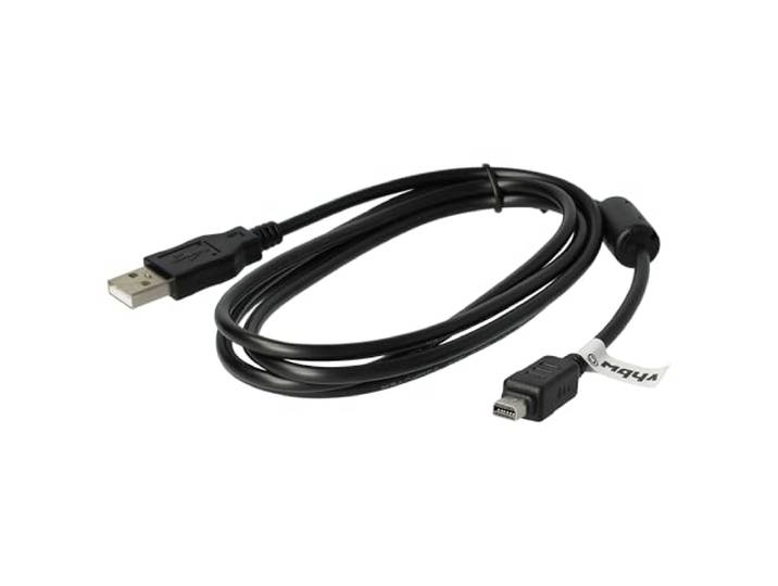 vhbw USB-datakabel compatibel met Olympus Stylus MJU serie vervangt CB-USB5, CB-USB6