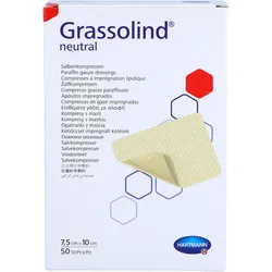 Grassolind Salbenkompressen 7.5 x 10 cm Steril 50 ST