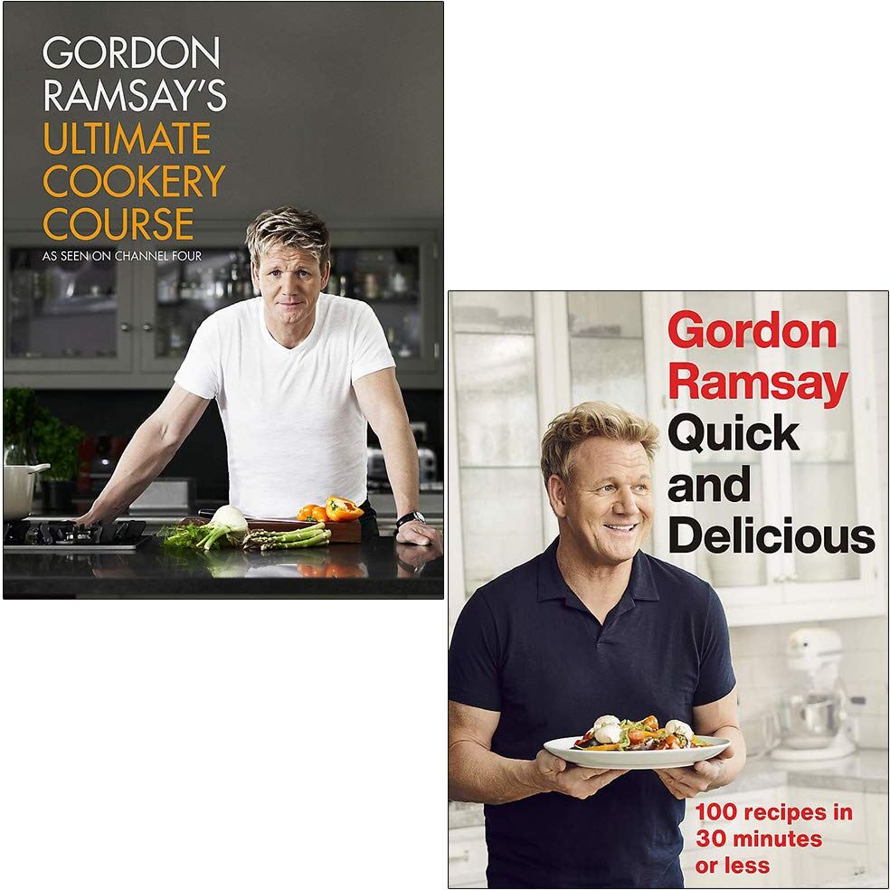 HODDER PUBLISHING Gordon Ramsay Ultimate Cookery Course & Quick & Delicious 2 Books Collection Set