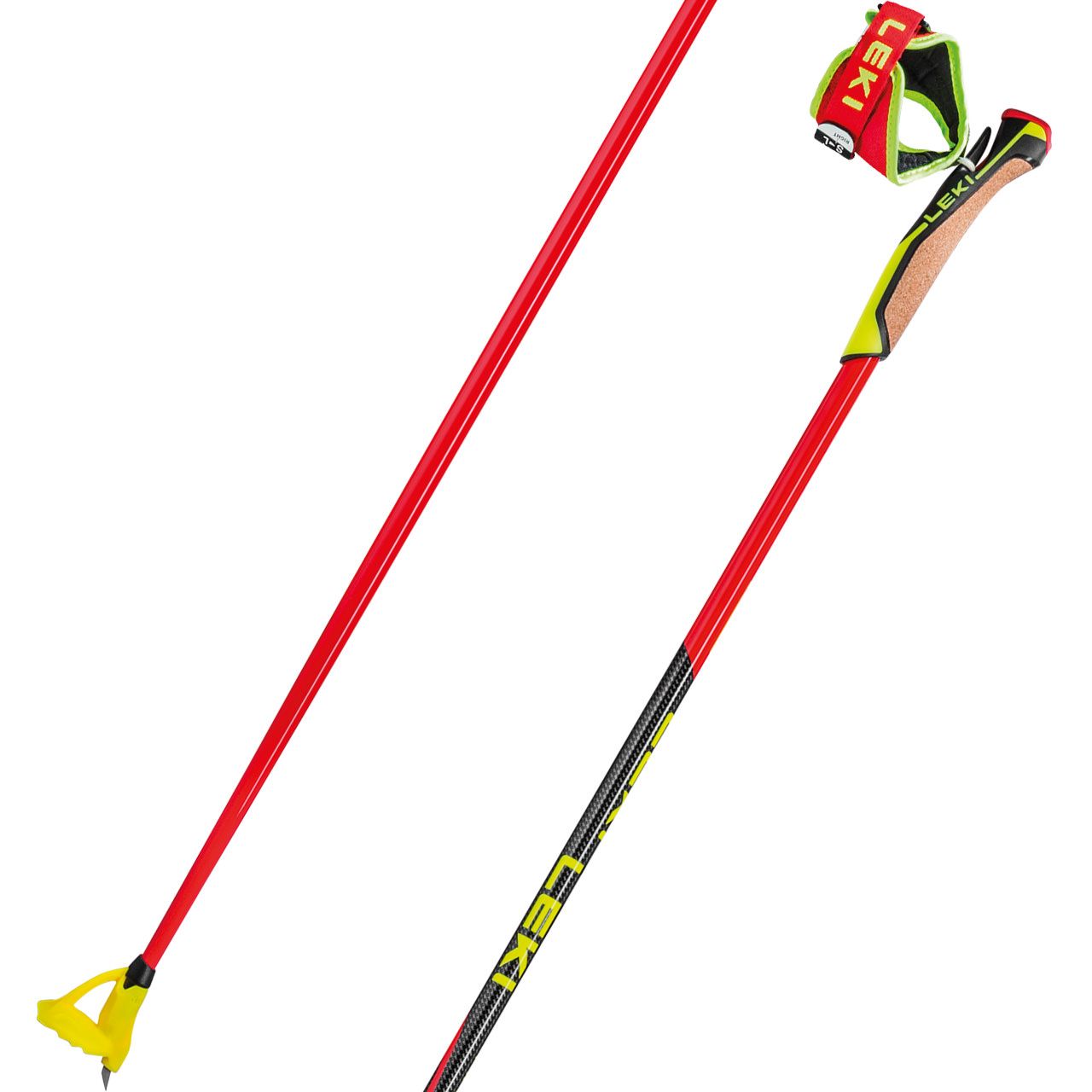 Leki HRC Marathon bright red/neonyellow/black - 147,5 cm