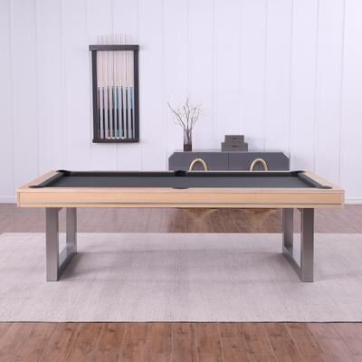 HomeSeason Maple Harmony 7ft Billiard Slate Pool Table with Dining Top