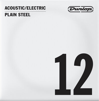 Dunlop Plain Steel Single String 012