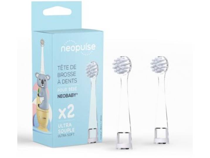 Neopulse - Brossette Dentaire X2 Blanc Neobaby