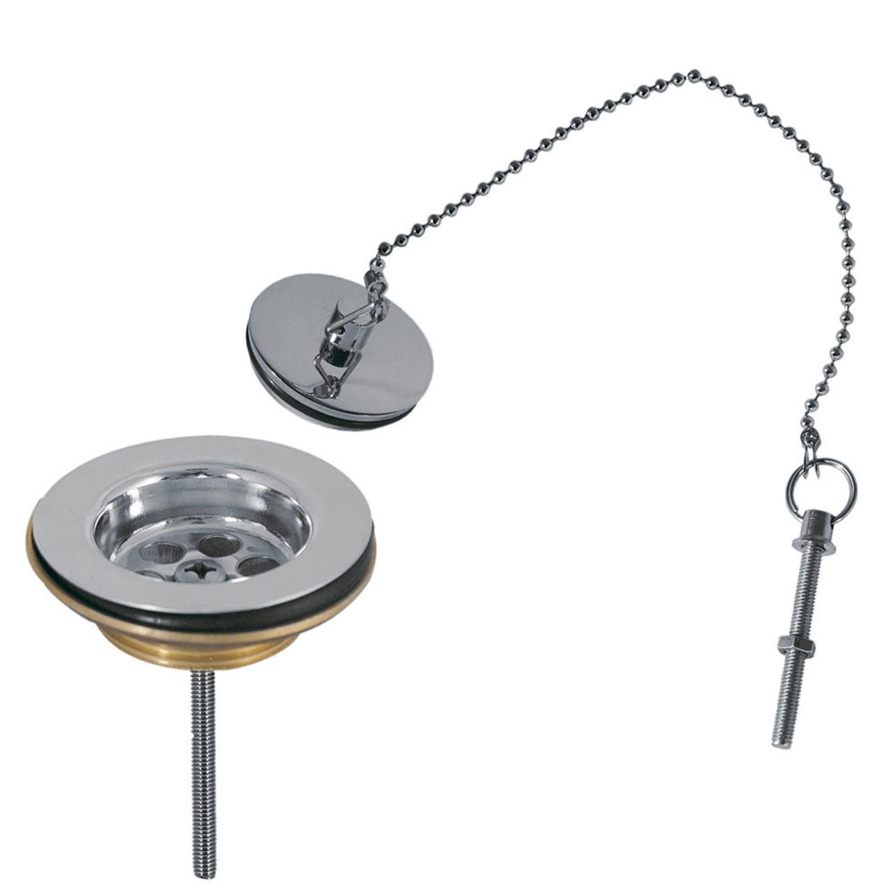 Tres Ablaufbausatz mit Einsatz, Stöpsel, Kette und Schraube für Waschbecken, Bidet , 13463910 13463910