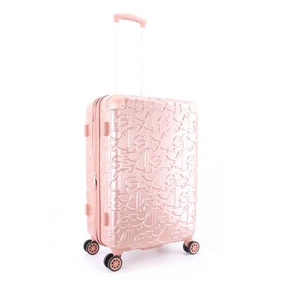 Koffer ELLE "Alors", Gr. B/H/T: 42,5cm x 60cm x 27,5cm, pink, Koffer, ABS