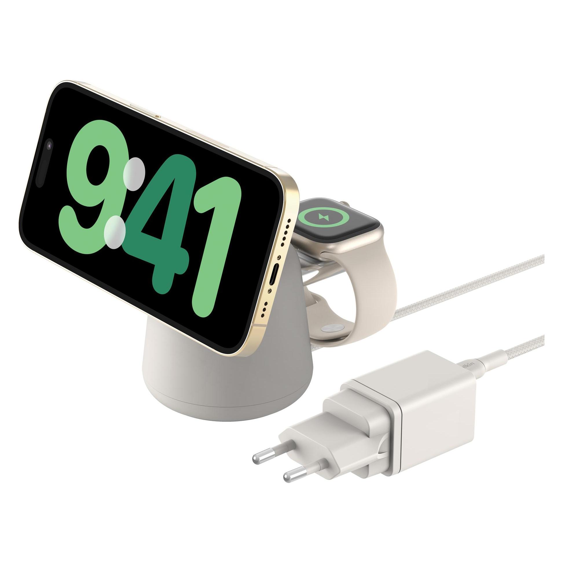Belkin BoostCharge Pro 2-in-1 Qi2 Ladestation (15 W) (WIZ027VFH37)