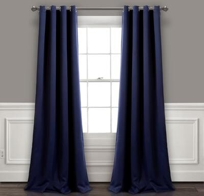 Lush Decor Insulated Grommet Blackout Curtain Panel Pair