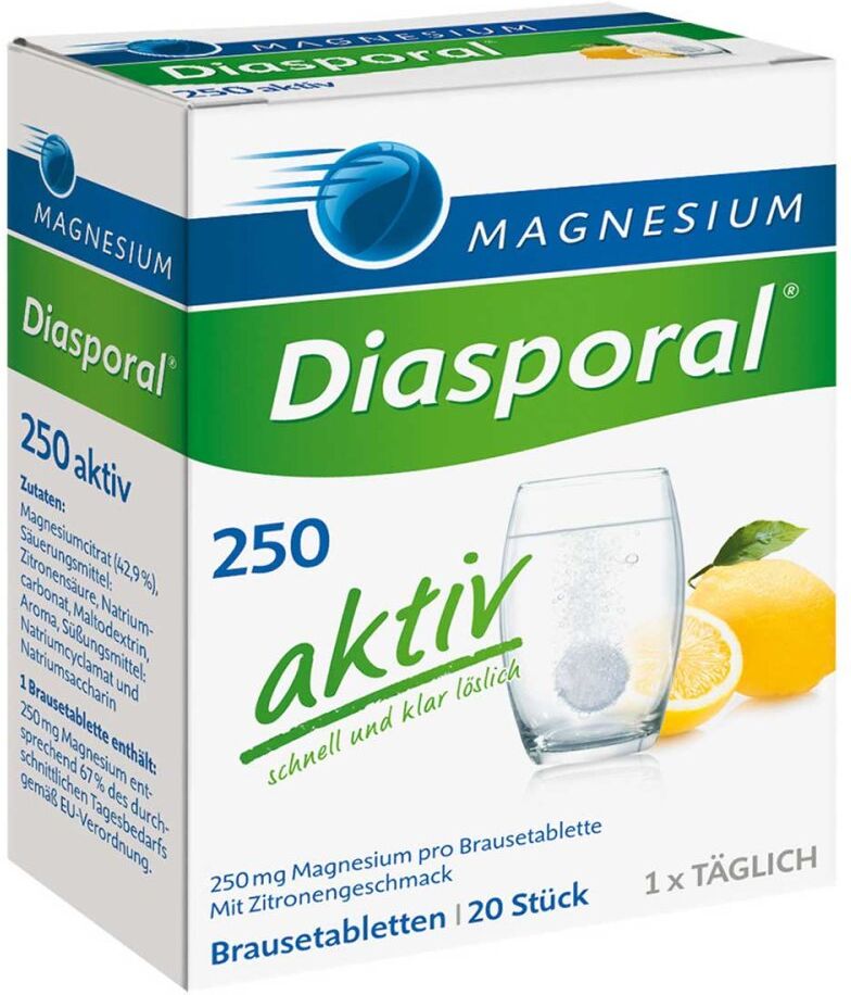 Magnesium Diasporal 250 Aktiv Brausetabletten