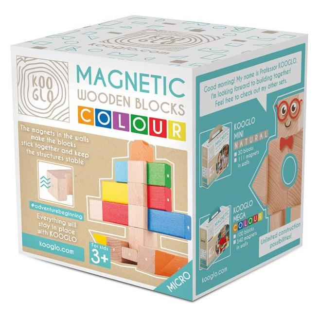 Kooglo MICRO SCHIFF Set 17 magnetische Holzteile (63881983)