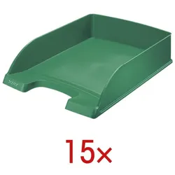 Leitz 15x Briefablage »5227 Plus« grün, 25.5x7x35.7 cm