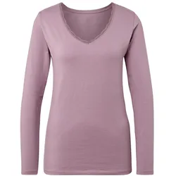 Tchibo - Langarm-Unterhemd - Damen - Gr. M - rosa