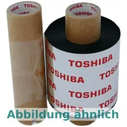 Toshiba, Beschriftungsband, Farbb. P. Wachs/Harz 110mm Harz, Kratzfest, 110mm x 400m (11 cm, Schwarz)