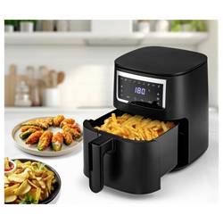 GourmetMaxx GOURMETmaxx Heißluft-Fritteuse Digital 4l 1300W schwarz matt Heißluft-Fritteuse 4 l 1300 W Schwarz 15198
