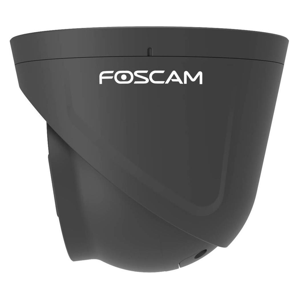 Foscam T8EP Überwachungskamera Schwarz 8MP (3840x2160), PoE, Integrierter Scheinwerfer und Sirene (3840 x 2160 Pixels) (T8EP-B)
