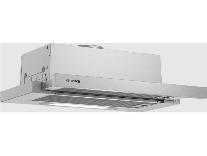BOSCH Flachschirmhaube Flachschirmhaube Edelstahl 60 cm 68 dB LED-Spots NEU DFT63AC50