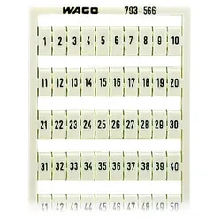 WAGO WMB-Bezeichnungssystem W: 1-50(2x) 793-566