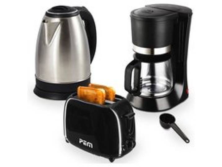 Lot Petit Déjeuner comprenant Cafetière Bouilloire Grille Pain Filtre à Eau et Thermique