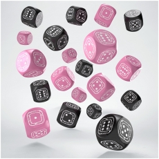 Q-Workshop Fortress Compact D6 - Black & Pink (20 Würfelset) 297040