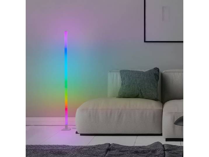 BRELIGHT LED Stehlampe Neele LED Stehleuchte , weiß, H: 150cm, 1 Stk., Leuchten, 150 cm, digitales RGB, Musiksensor, zerlegt mit Aufbauanleitung, LED Stehlampe