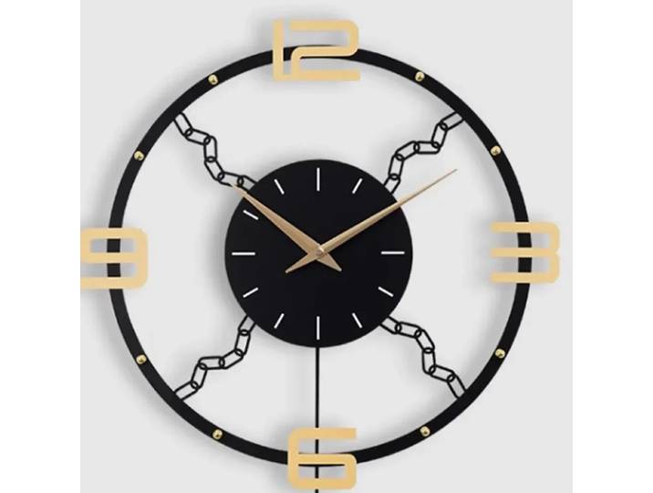 Grande horloge murale artistique créative de luxe, Design minimaliste moderne, salon, surdimensionnée, mode, décoration de maison, déclaration