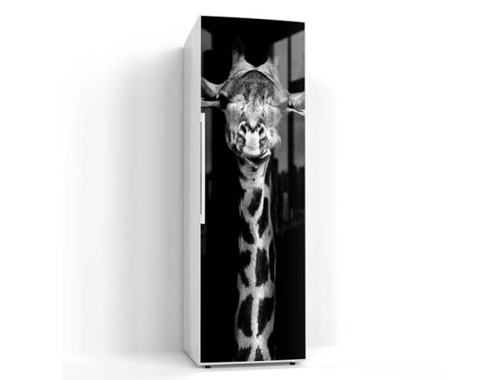 DEQORI Magnetfolie für Kühlschrank 60x190 cm Motiv Giraffenporträt dekorative Magnetmatte Gefrierschrank Schutz Magnet Deko-Folie selbstklebend, magnetisch & beschreibbar
