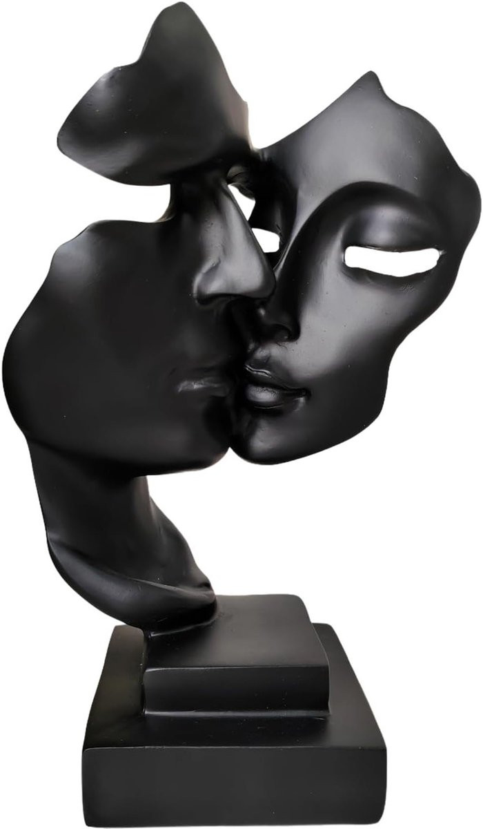 Abstract Koppels Kussen Beeld - Hars Standbeeld Ornament voor Woonkamer Decoratie