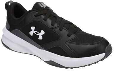 Under Armour Charged Edge (Men's) Athletic in Black/Castlerock/White, Size 8.5 M, Leather/Rubber/Synthetic